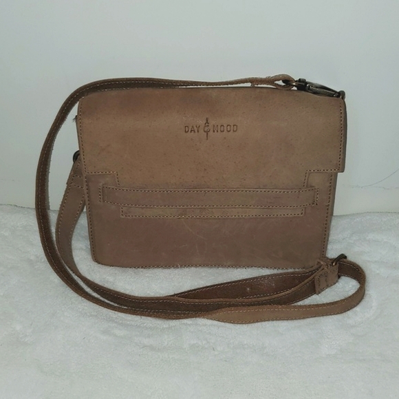 Day & Mood Handbags - Day & Mood Leather Irene Vintage Crossbody Leather Front Flap Messenger Bag